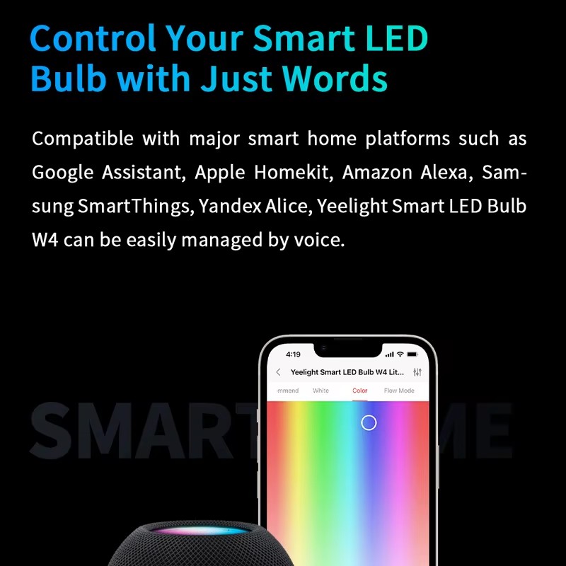 Умная светодиодная лампа Yeeli – обзор и цена Yeelight Light Smart Bulb